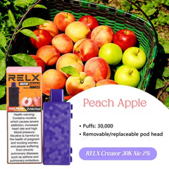 RELX Creator Kit 30000 Puffs Peach Apple