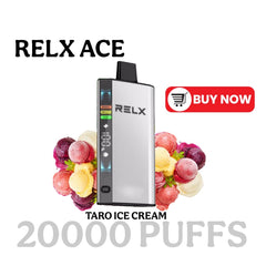 Relx Ace 20000 Puffs Taro Ice Cream