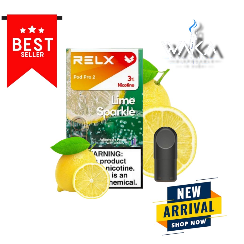 RELX Pod Pro 2 Lime Sparkle 3% in Dubai UAE